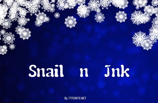 Snail  n  Ink example